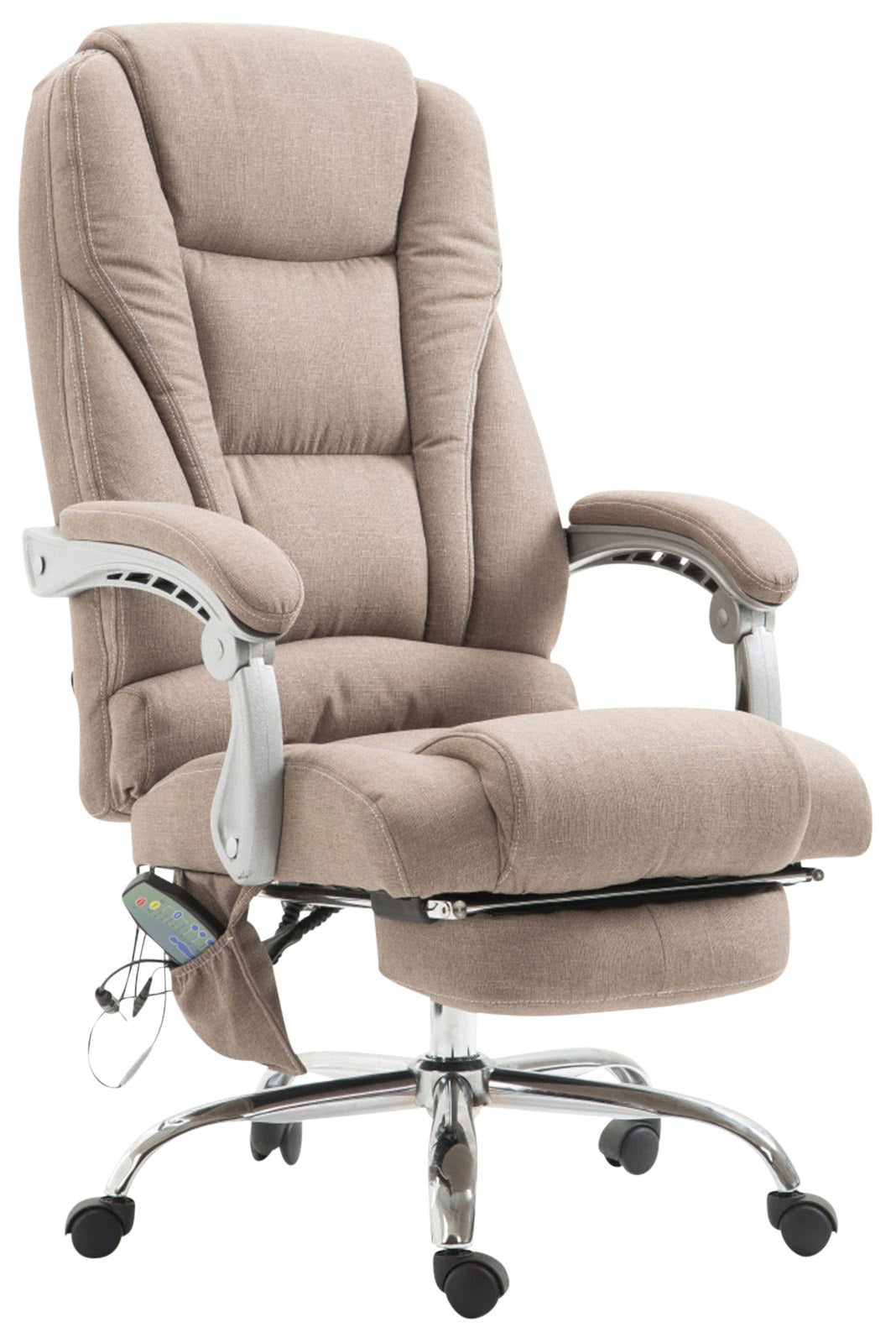 Bürostuhl Pacific Stoff mit Massagefunktion - taupe