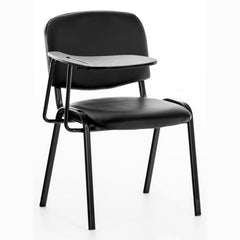 4er Set Stühle Ken mit Klapptisch Kunstleder - schwarz