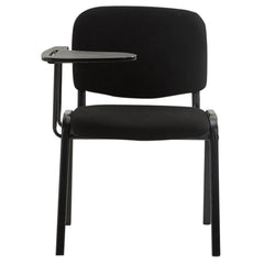 4er Set Stühle Ken mit Klapptisch Stoff - schwarz