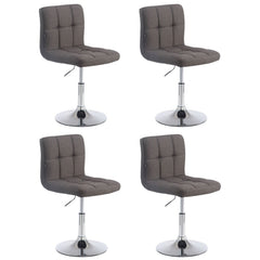 4er Set Palma Lounger V2 Stoff - dunkelgrau