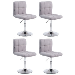 4er Set Palma Lounger V2 Stoff - grau