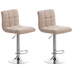 2er Set Barhocker Peru STOFF C - creme