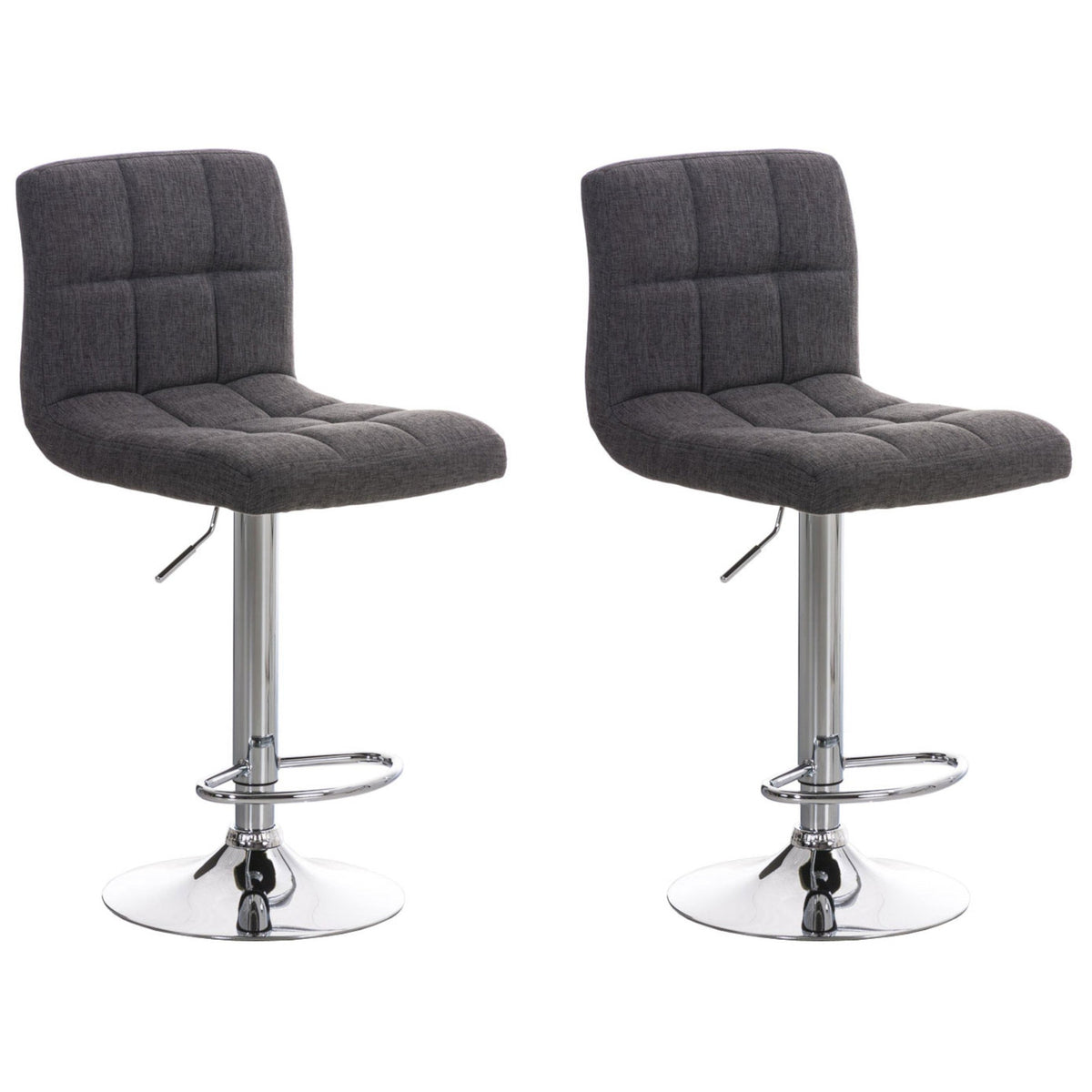 2er Set Barhocker Peru STOFF C - hellgrau