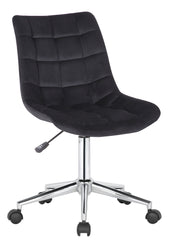 Bürostuhl Medford Samt - schwarz