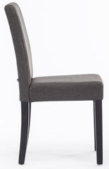 2er Set Esszimmerstuhl Ina Stoff schwarz - dunkelgrau by Dropshipping-Europe – Esszimmerstühle
