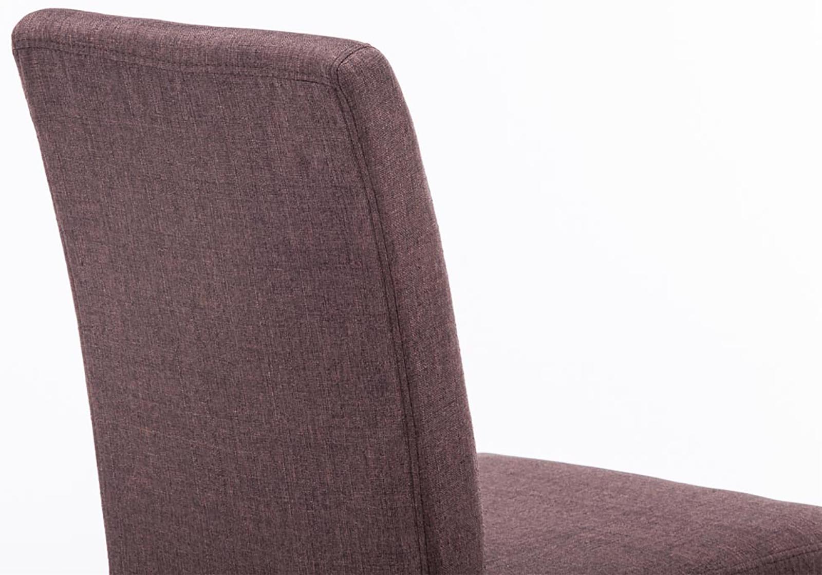 2er Set Esszimmerstuhl Ina Stoff schwarz - braun by Dropshipping-Europe – Esszimmerstühle