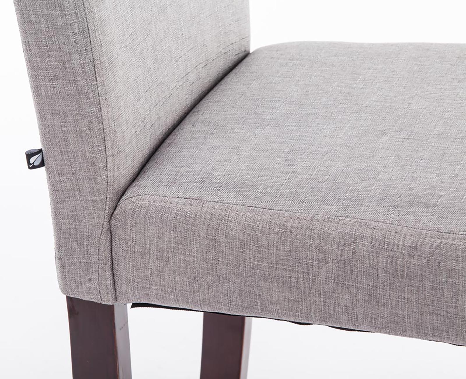 2er Set Esszimmerstuhl Ina Stoff cappuccino - hellgrau by Dropshipping-Europe – Esszimmerstühle