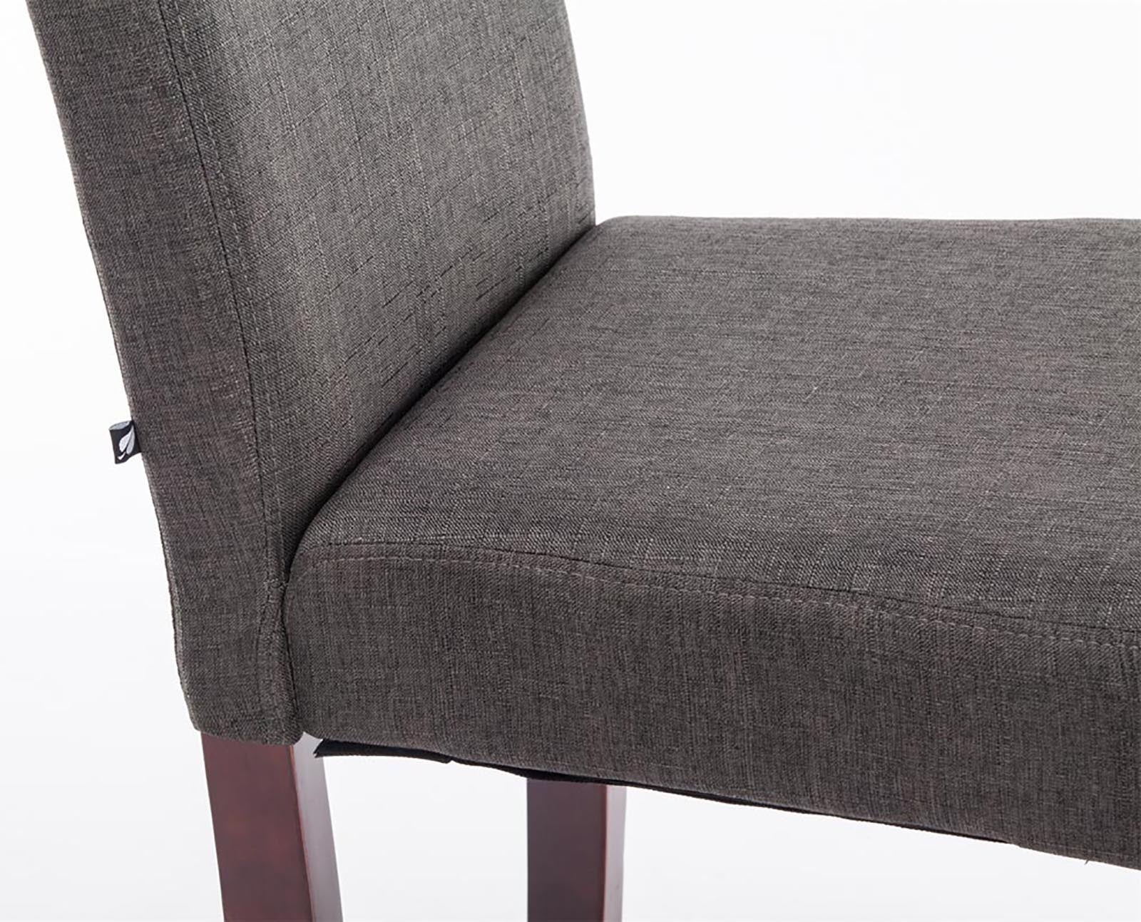 2er Set Esszimmerstuhl Ina Stoff cappuccino - dunkelgrau by Dropshipping-Europe – Esszimmerstühle