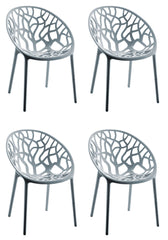 4er Set Stuhl Hope - grau