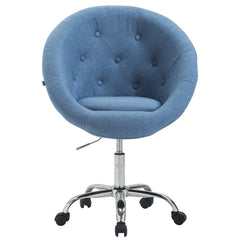 Arbeitshocker London V2 Stoff - blau