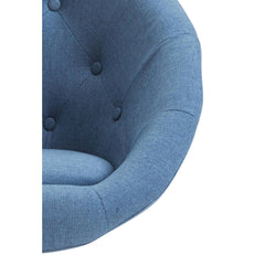 Arbeitshocker London V2 Stoff - blau