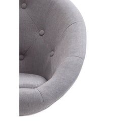Arbeitshocker London V2 Stoff - grau
