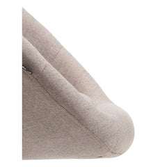 Barhocker London V2 Stoff schwarz - taupe