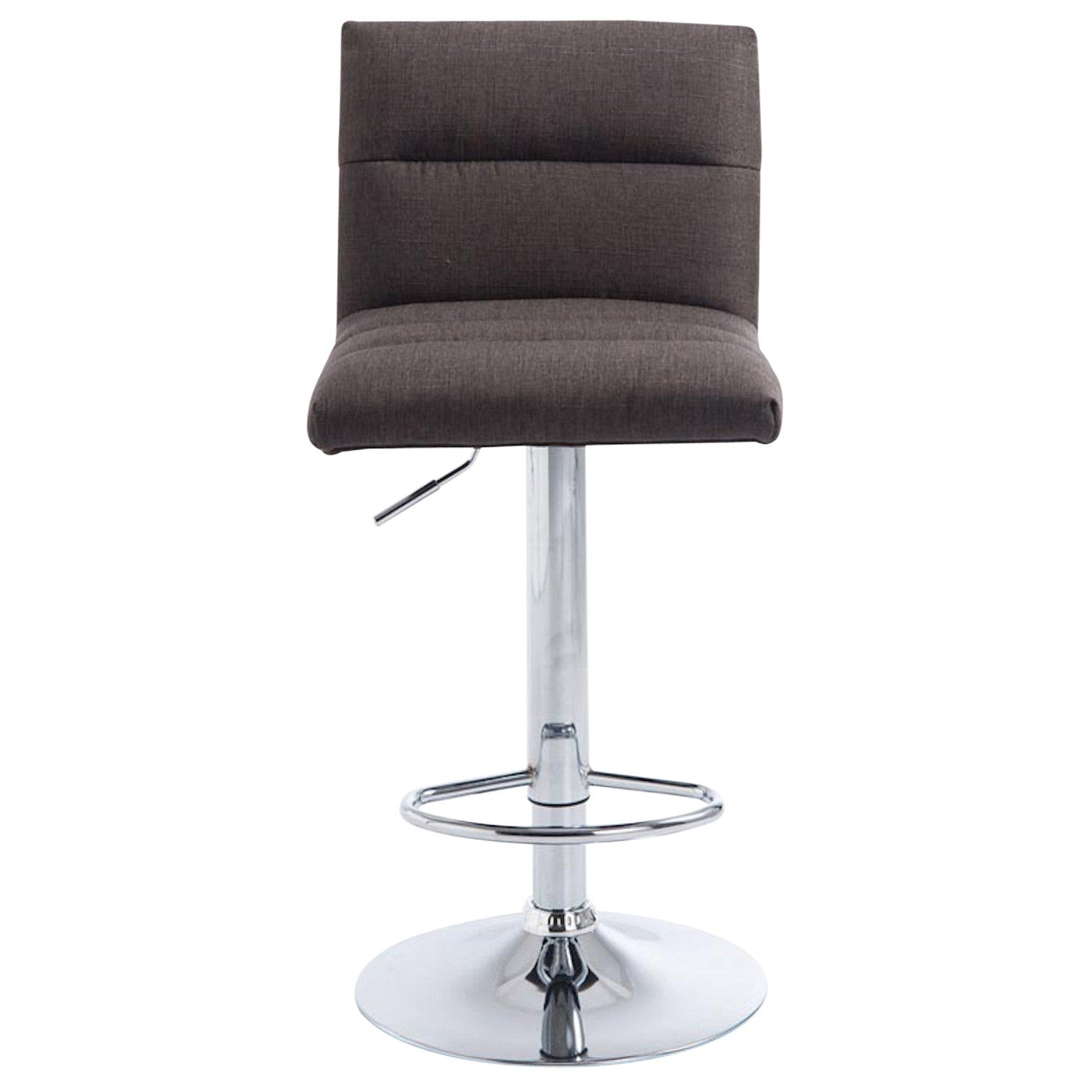 Barhocker Limerick Stoff chrom - dunkelgrau - InfinityMarket