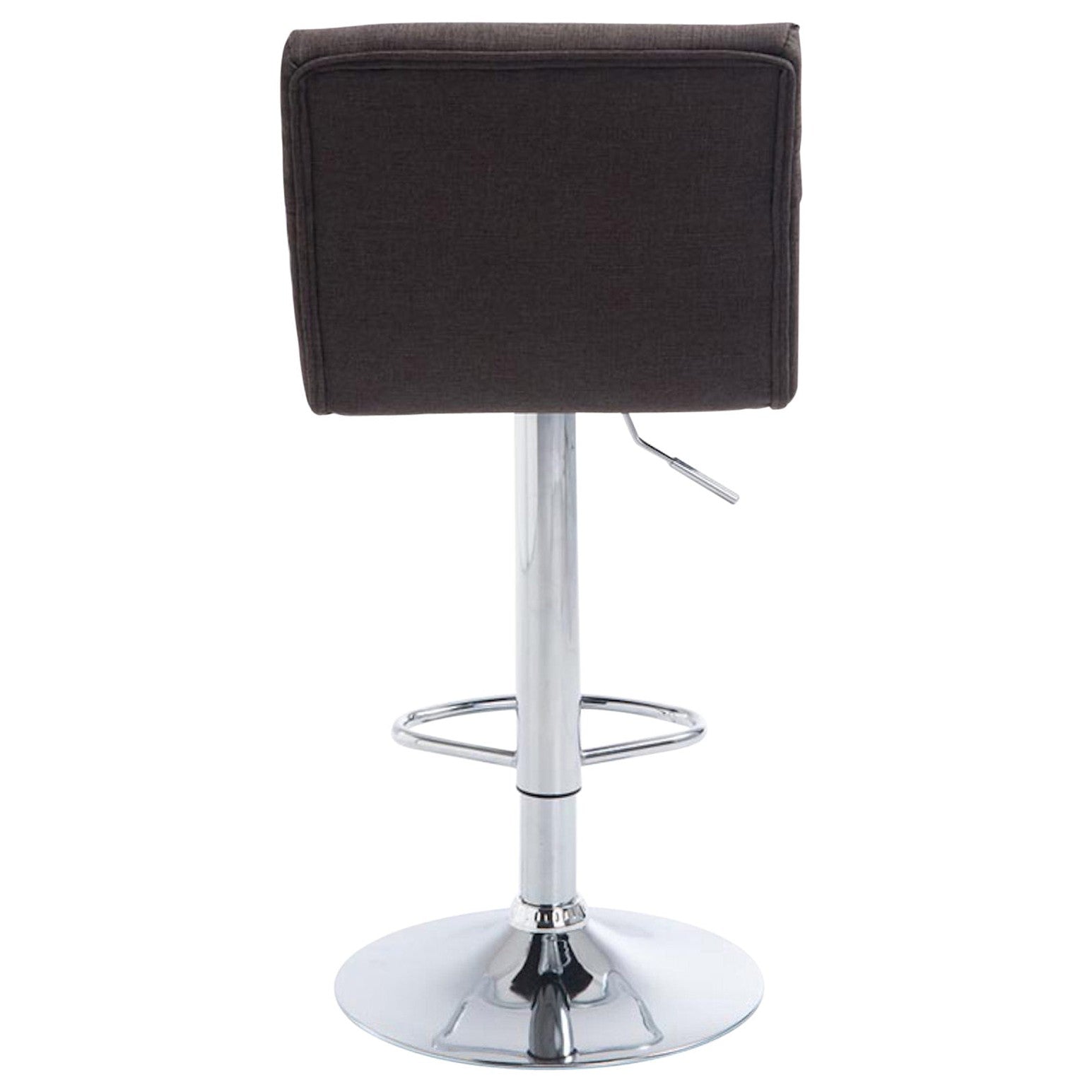 Barhocker Limerick Stoff chrom - dunkelgrau - InfinityMarket