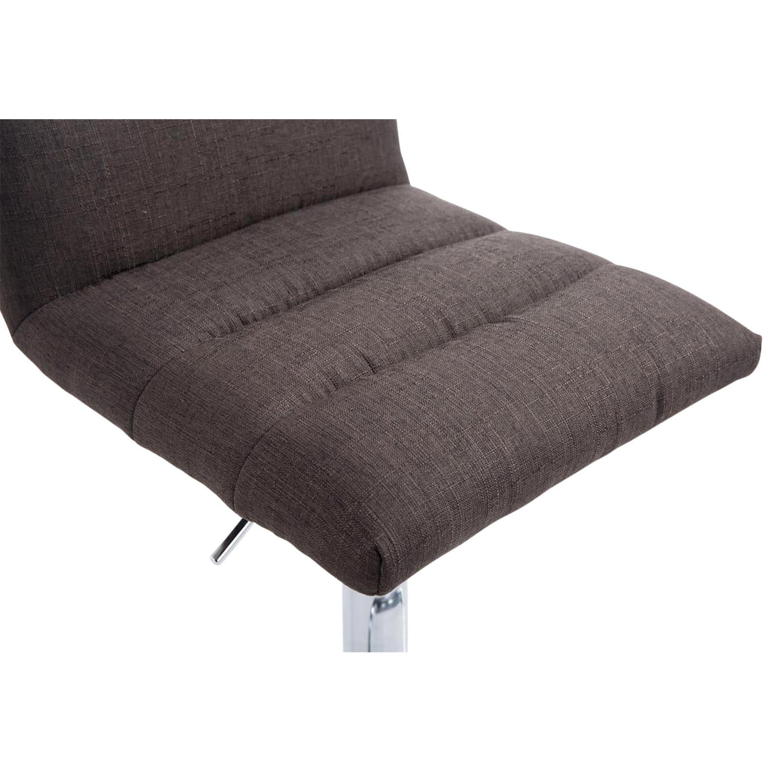 Barhocker Limerick Stoff chrom - dunkelgrau - InfinityMarket
