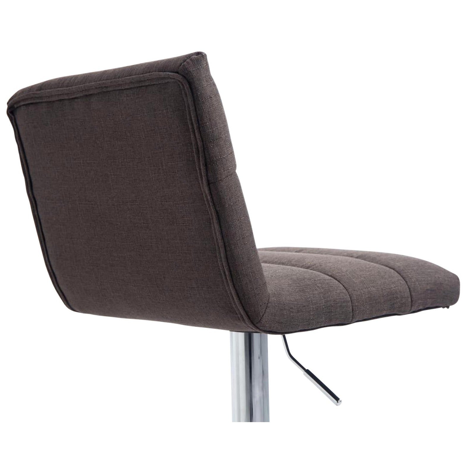 Barhocker Limerick Stoff chrom - dunkelgrau - InfinityMarket