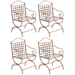 4er Set Stühle Lotta - antik braun