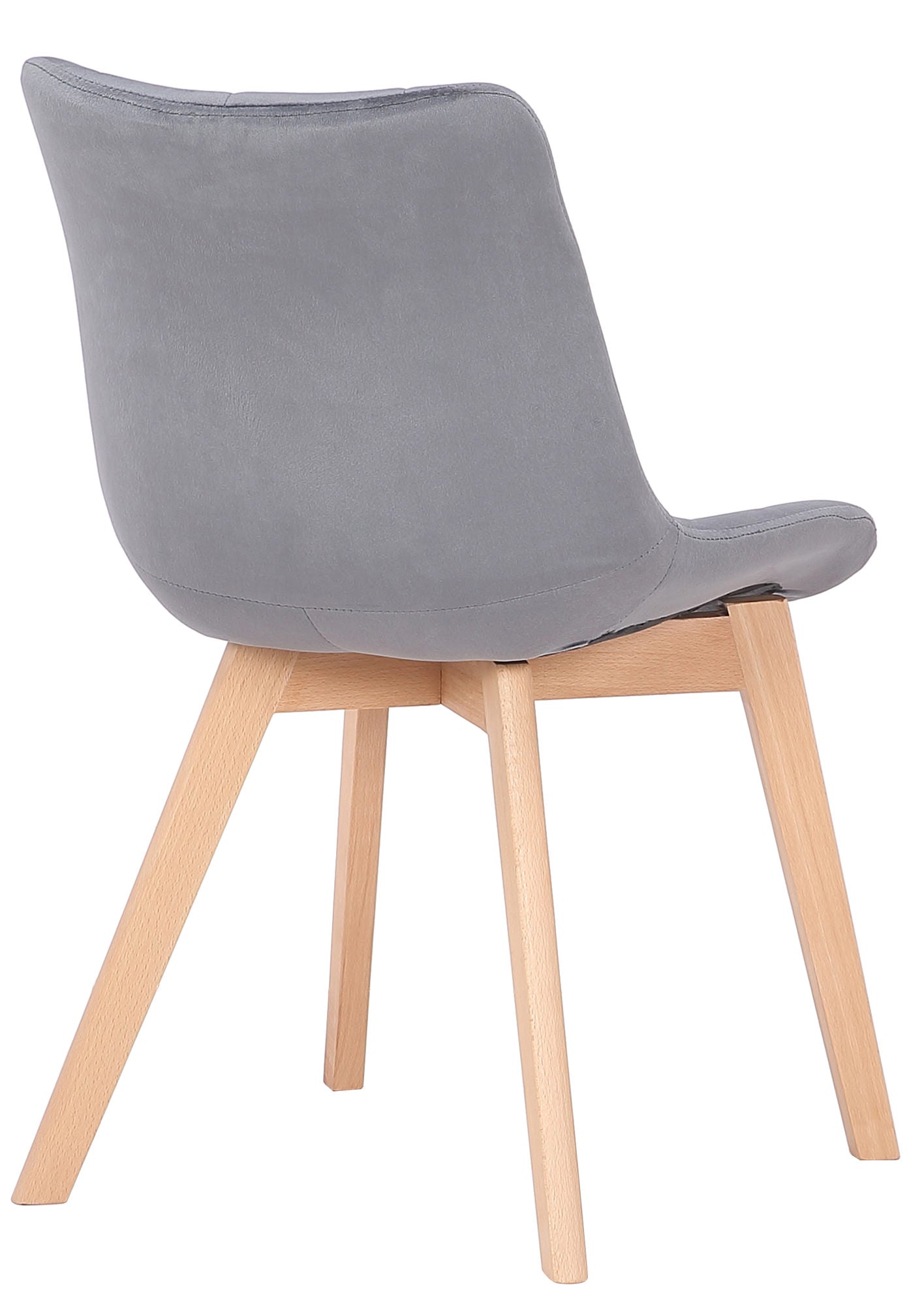 2er Set Esszimmerstühle Passaic Samt - grau by Dropshipping-Europe – Esszimmerstühle