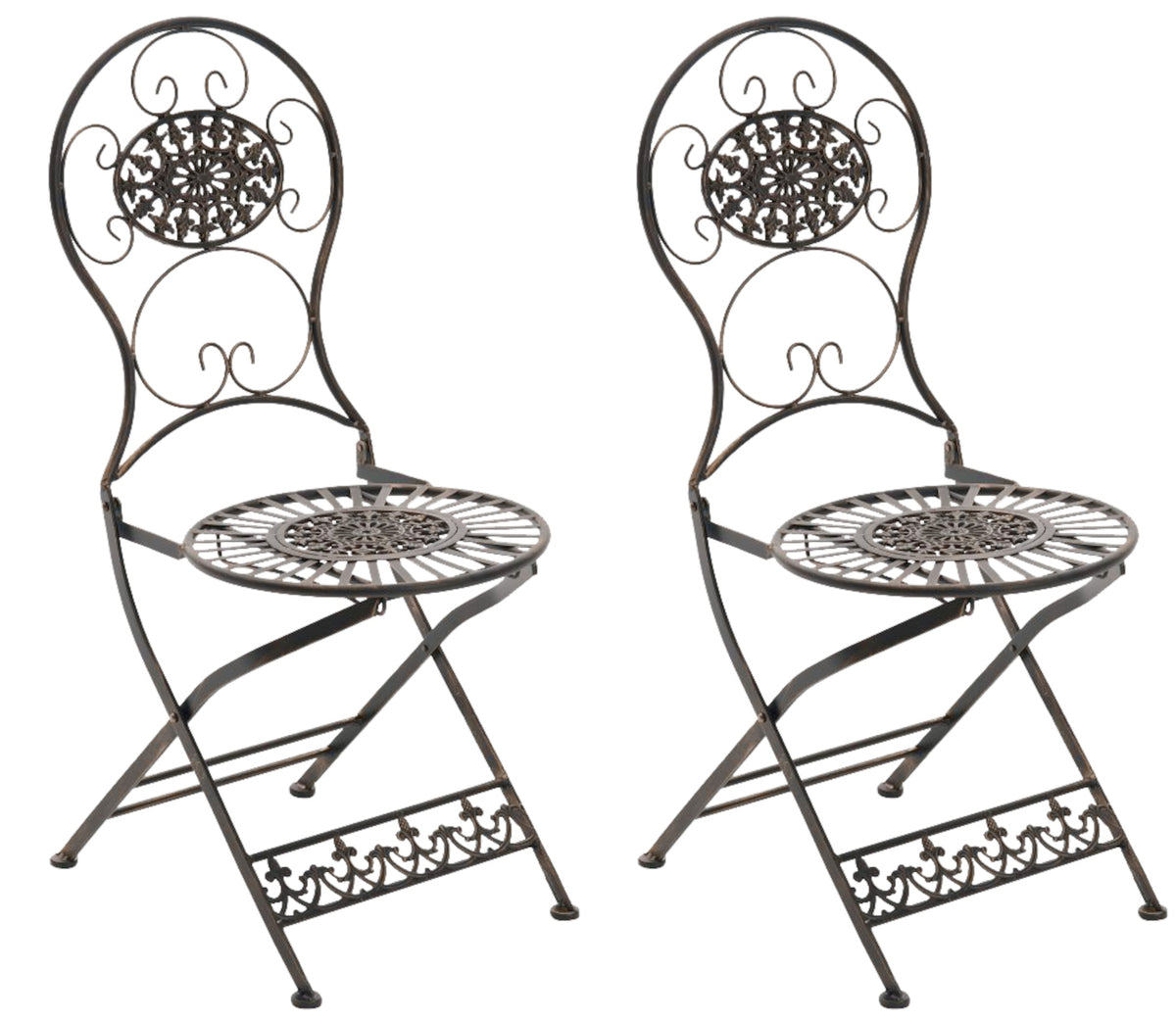 2er Set Stühle Mani - bronze