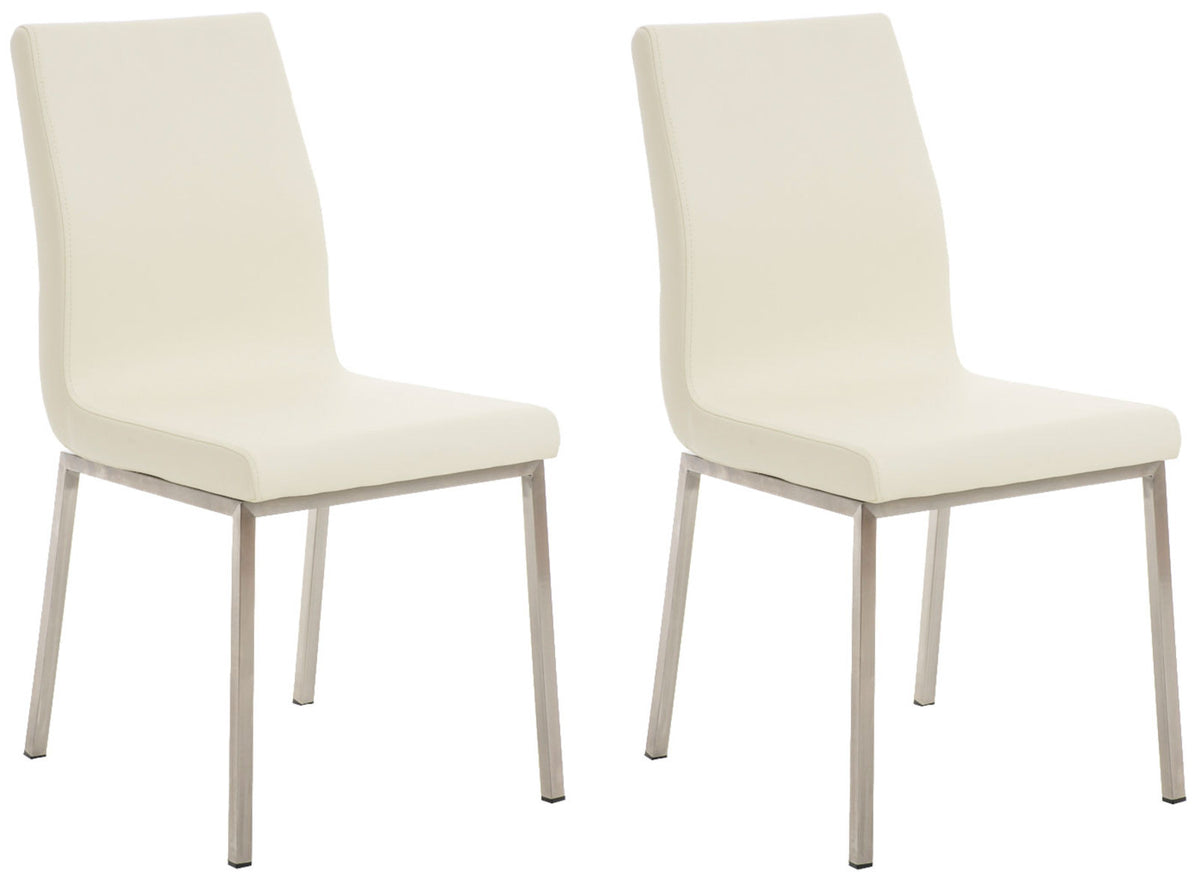2er Set Esszimmerstühle Colmar - creme