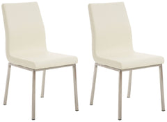 2er Set Esszimmerstühle Colmar - creme