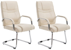 2er Set St�hle Attila Stoff - creme