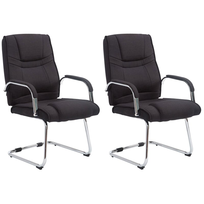 2er Set St�hle Attila Stoff - schwarz