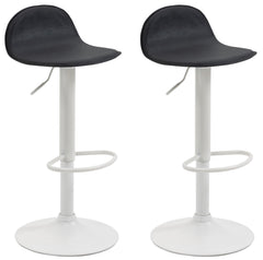 2er Set Barhocker Lana V2 wei� - schwarz