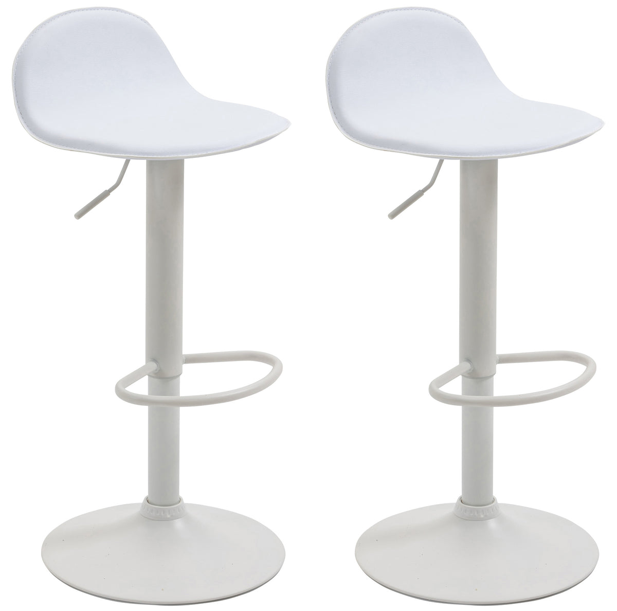 2er Set Barhocker Lana V2 wei� - wei�