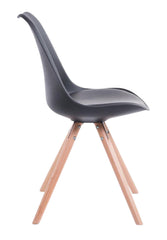 4er Set St�hle Toulouse Kunstleder Rund natura - schwarz