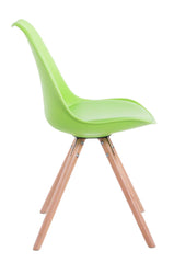 4er Set St�hle Toulouse Kunstleder Rund natura - gr�n