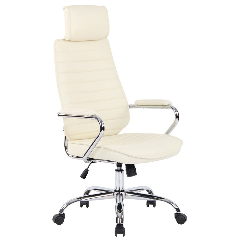 Bürostuhl Rako Echtleder - creme