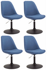 4er Set St�hle Maverick B Stoff - blau