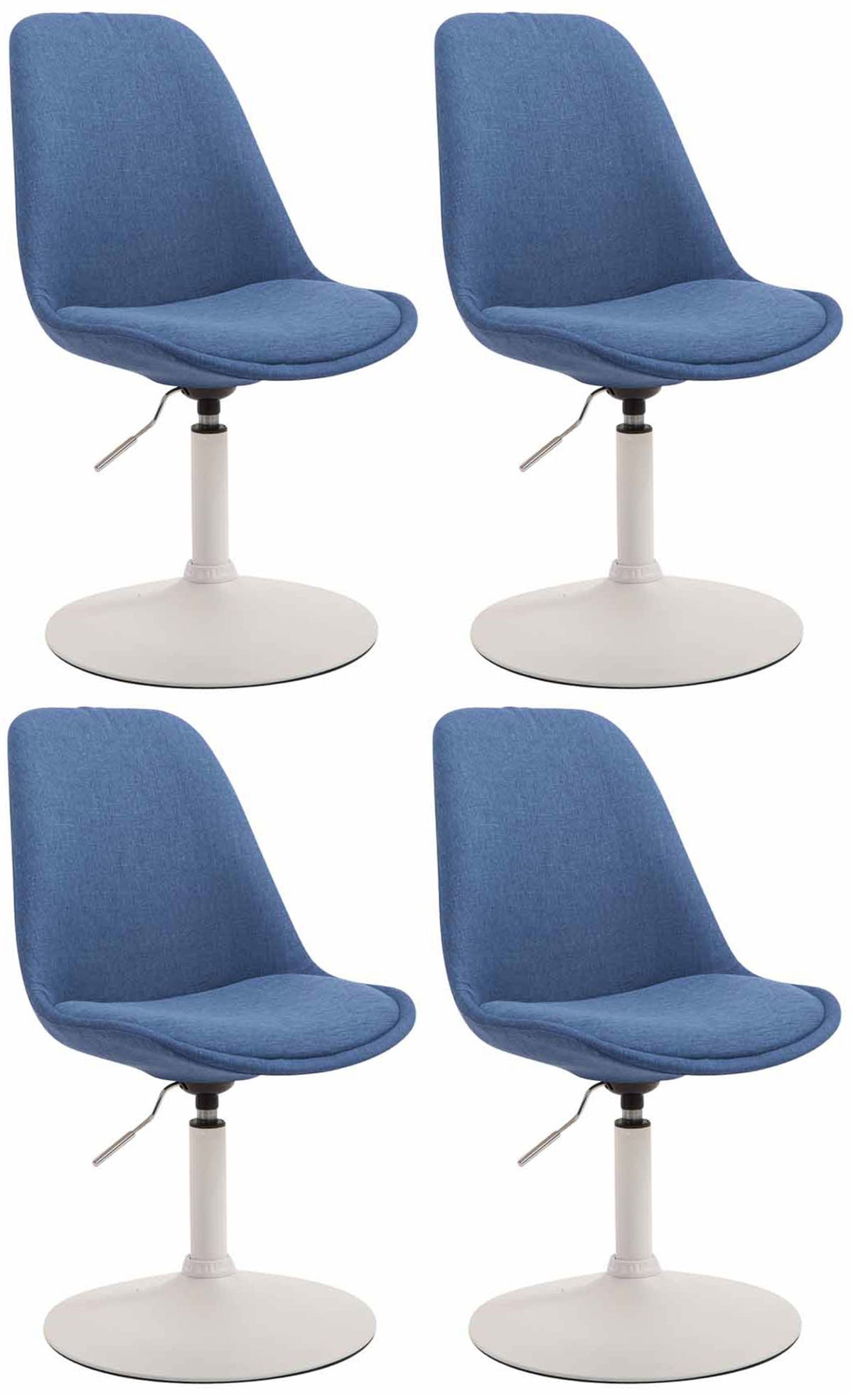 4er Set St�hle Maverick W Stoff - blau