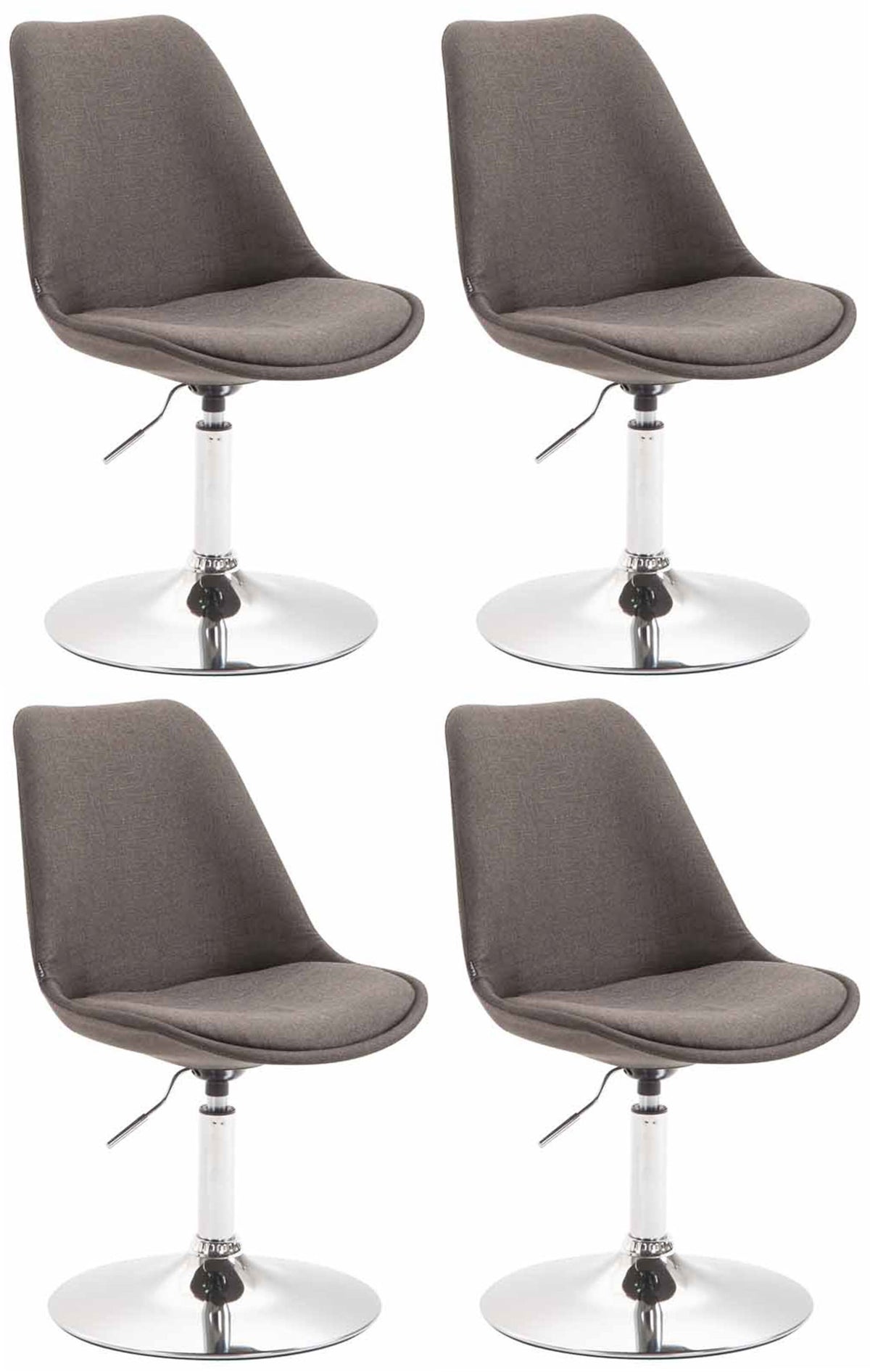 4er Set St�hle Maverick C Stoff - dunkelgrau