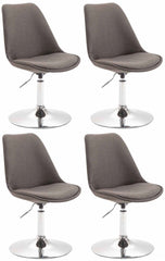 4er Set St�hle Maverick C Stoff - dunkelgrau
