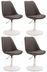 4er Set St�hle Maverick W Stoff - dunkelgrau