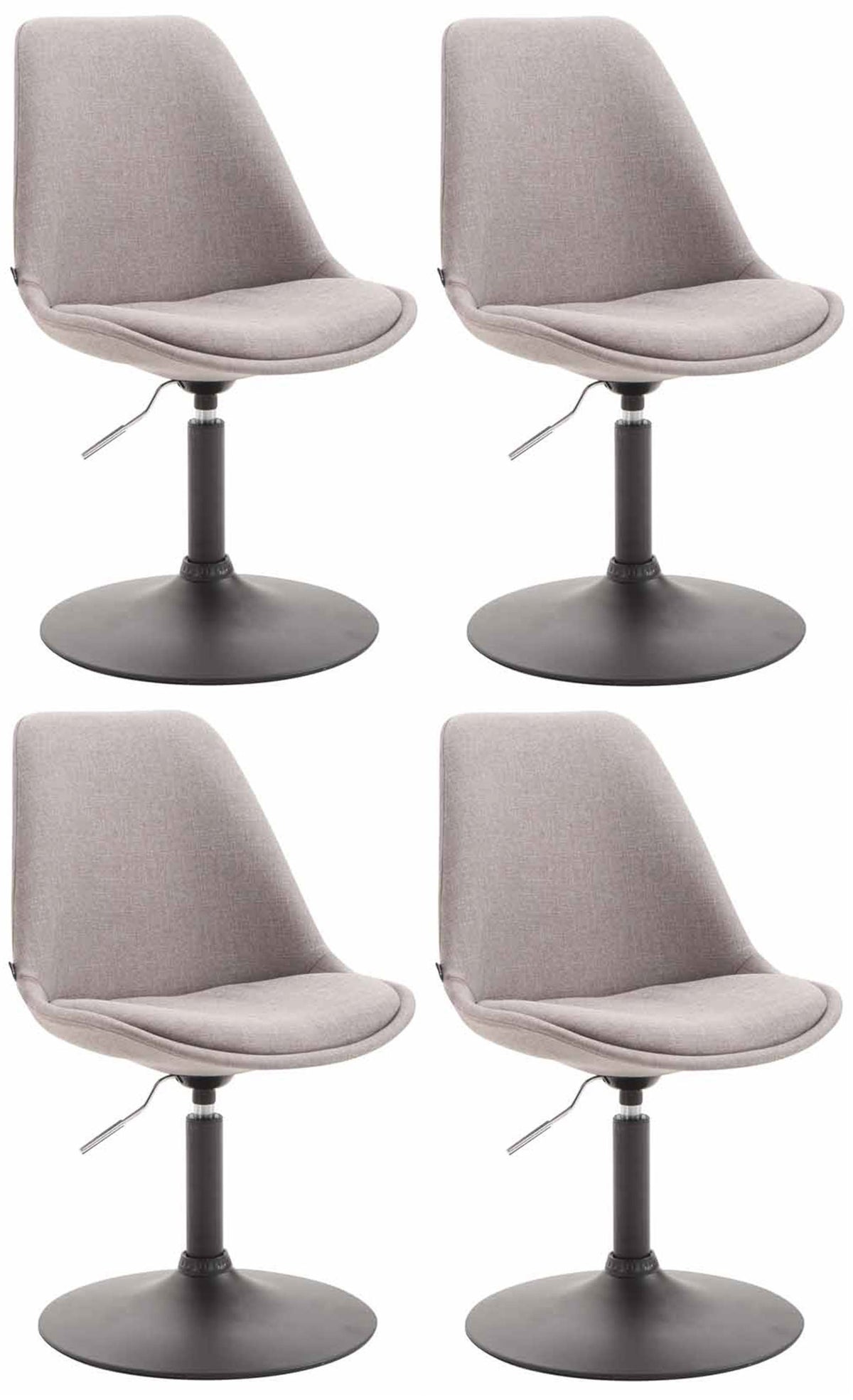 4er Set St�hle Maverick B Stoff - grau