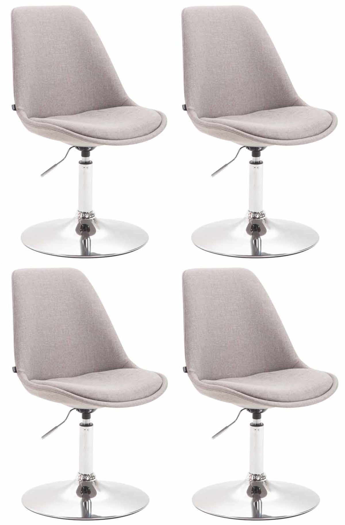 4er Set St�hle Maverick C Stoff - grau