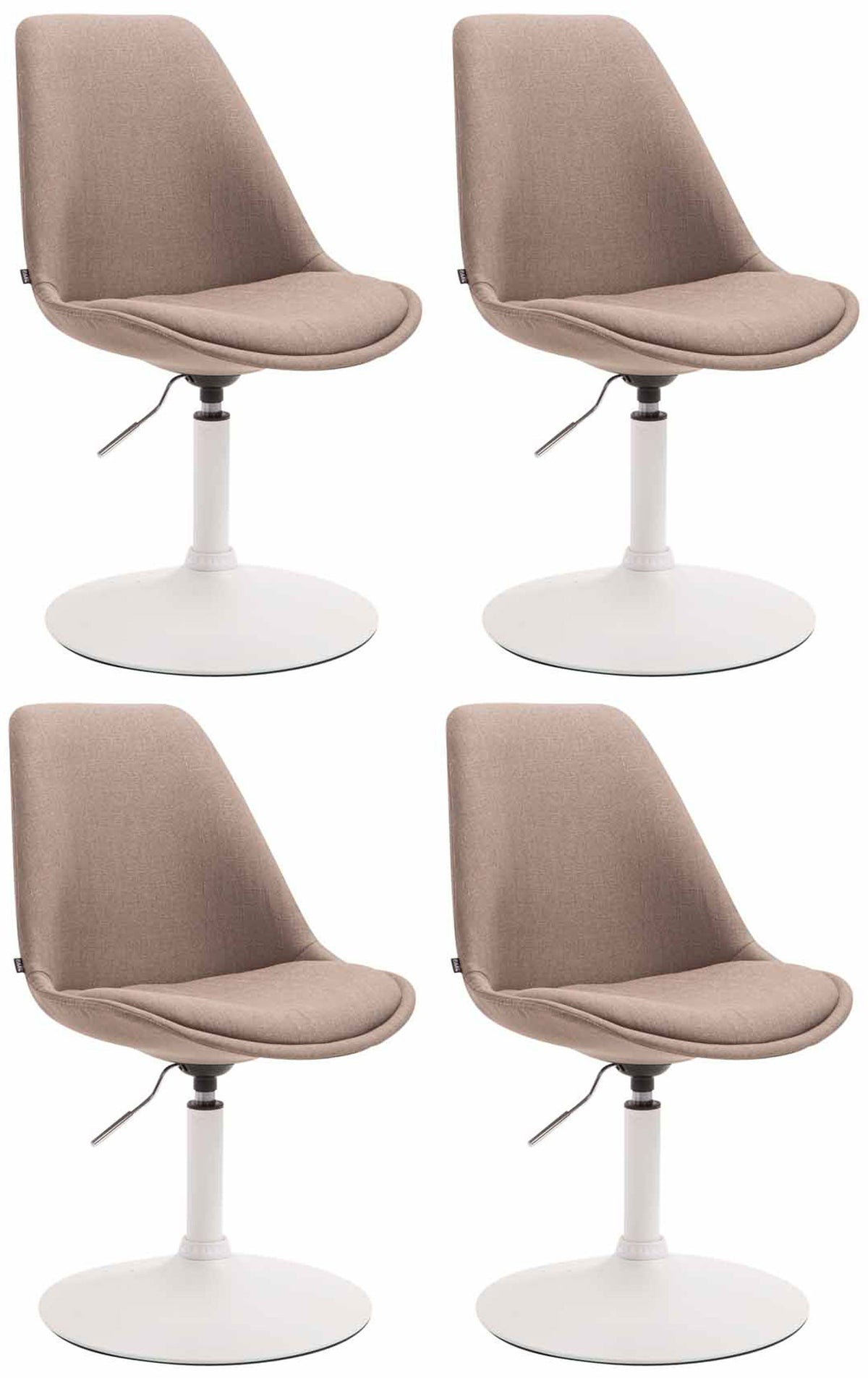 4er Set St�hle Maverick W Stoff - taupe