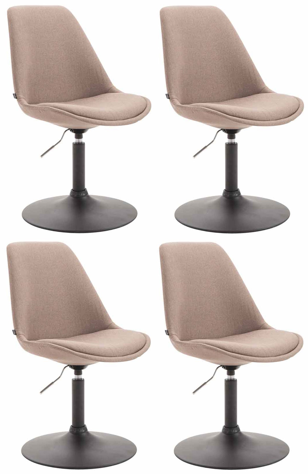 4er Set St�hle Maverick B Stoff - taupe