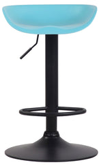 4er Set Barhocker Anaheim Kunststoff schwarz - blau
