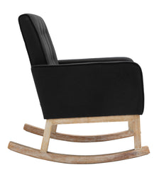 Schaukelstuhl Dream Stoff - schwarz