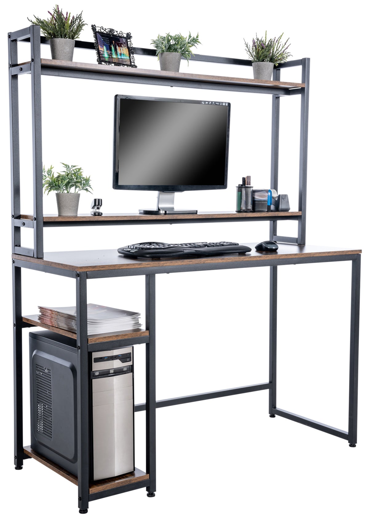 Schreibtisch Billings - schwarz/braun