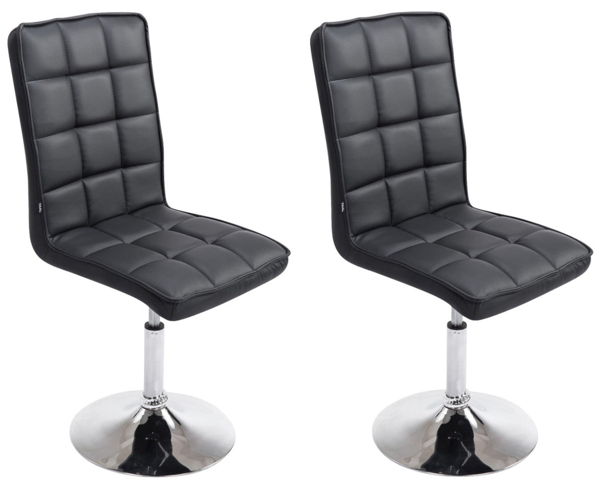 2er Set Esszimmerstühle Peking V2 - schwarz