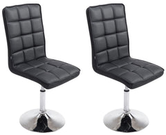 2er Set Esszimmerstühle Peking V2 - schwarz