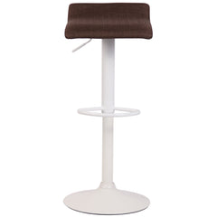 Barhocker Dyn V2 Stoff weiß - braun