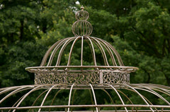Luxus Pavillon Romantik rund 350 cm - bronze