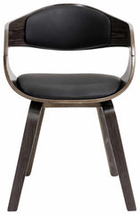 2er Set Stühle Kingston Kunstleder - schwarz/grau